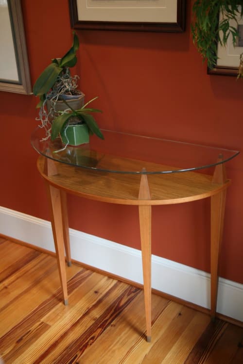 Orchid Demilune | Tables by Evan Berding Custom Furniture + Woodwork