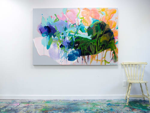 Garden of Wild | Oil And Acrylic Painting in Paintings by Claire Desjardins