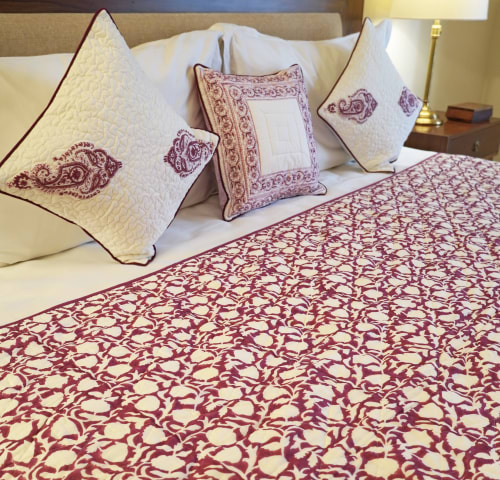 Bold Floral Garden Quilt | Linens & Bedding by Jaipur Bloc House
