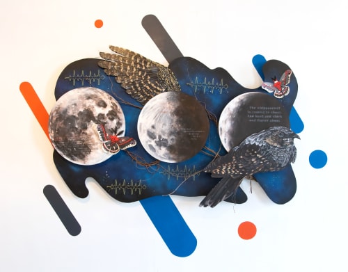 Whip Poor Will Wall Sculpture | Wall Hangings by Sophy Tuttle Studios