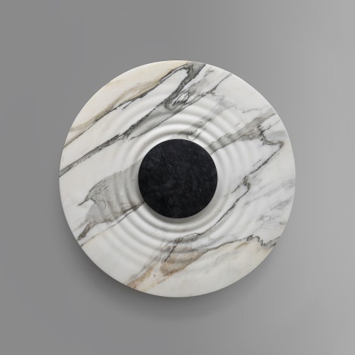 Messier Calacata Marble Sconce | Sconces by ETAMORPH