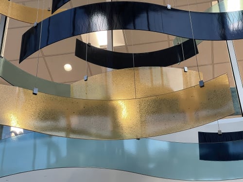 Sea Glass | Public Sculptures by Joanie Gagnon San Chirico Studio | AtlantiCare Regional Medical Center, Atlantic City Campus in Atlantic City