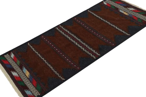 Vintage Afghan Baluch Kilim Runner Rug, with Geometric | Rugs by Rug and Kilim