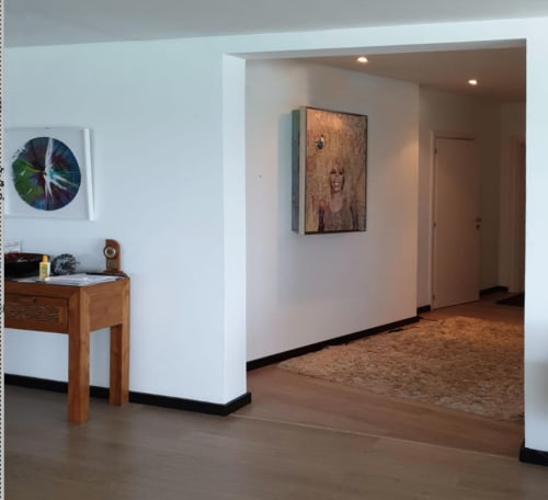 Whitney I'm Every Woman Yellow A1 LIGHTBOX | Mixed Media by Tina Psoinos art + photography | Barbadoes Island in West Norriton