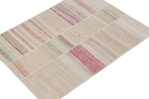 Rug & Kilim’s Patchwork Kilim Rug in Polychromatic Stripes | Rugs by Rug and Kilim