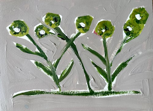 Mauve Fleurs II | Paintings by Erin Donahue Tice Fine Art