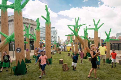 Dancing Forest | Public Art by Graham Projects | Penn Station-Baltimore in Baltimore