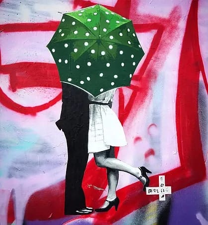 Hidden Love | Street Murals by Polarbear - Stencils | NDSM in Amsterdam