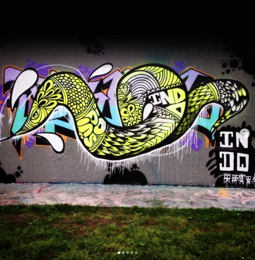 Dragon Graffiti | Street Murals by INDO the Artist