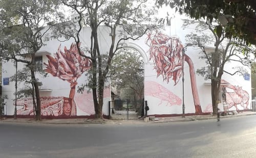 Dead Dahlias | Street Murals by Amitabh Kumar