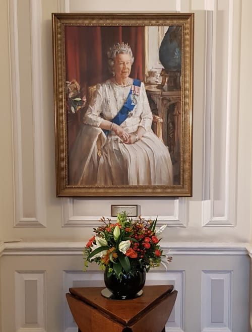 Christian Furr's portrait of Queen Elizabeth II | Paintings by Christian Furr | The Royal Over-Seas League in London