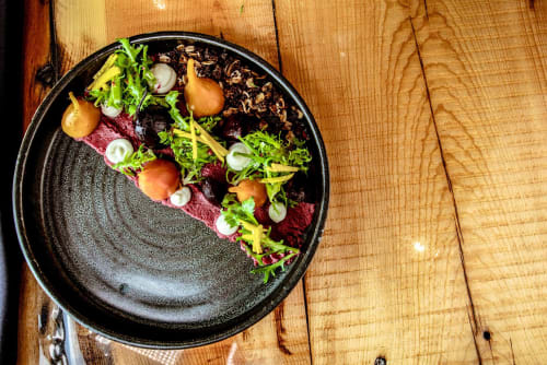 Dinner Plate | Ceramic Plates by Dowd House Studios | The Restaurant at White Buffalo Club in Jackson