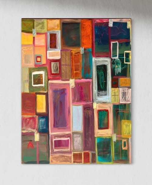 Windows | Oil And Acrylic Painting in Paintings by Gaby Castro Joffroy