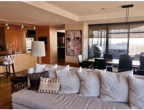 Contemporary Woman in Pink | Mixed Media by Daryl Thetford