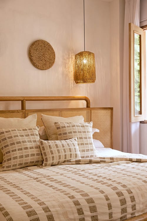 Bolivar Lumbar Pillow Cover | Pillows by ZUAHAZA | Casa Jaguar Cartagena in Cartagena de Indias