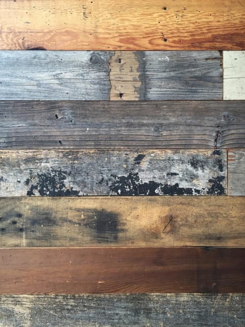 Rustic barn wood Canvas Art Print | Paintings by Irena Orlov