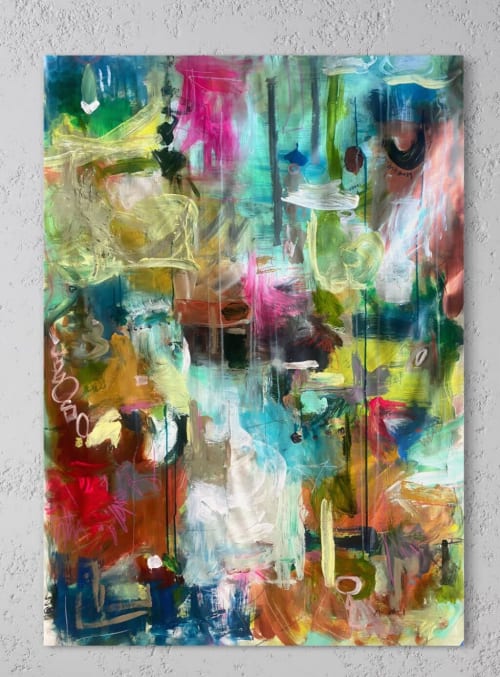 Kaleid | Oil And Acrylic Painting in Paintings by Gaby Castro Joffroy