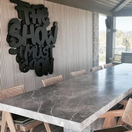 The Show Must Go On in Black | Wall Sculpture in Wall Hangings by Thomas Gromas