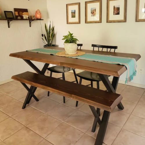 Solid Wood Dining Table , Farmhouse Custom Dine Table | Tables by OzzWoodArt