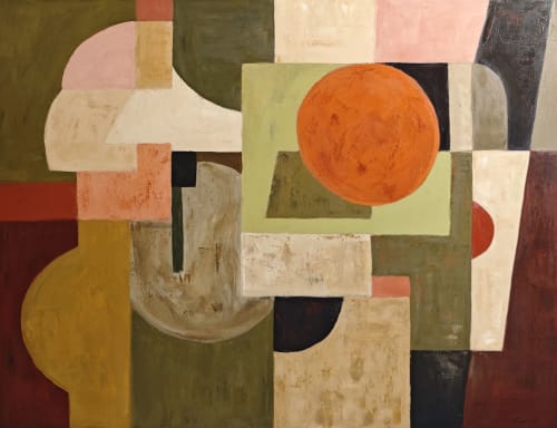 formes en suspens | Oil And Acrylic Painting in Paintings by Sophie DUMONT.