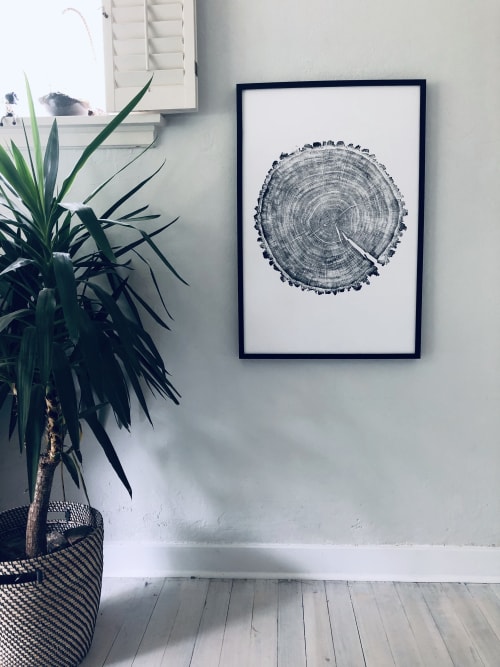 Minnesota Oak woodcut print. 24x36 inches | Prints by Erik Linton