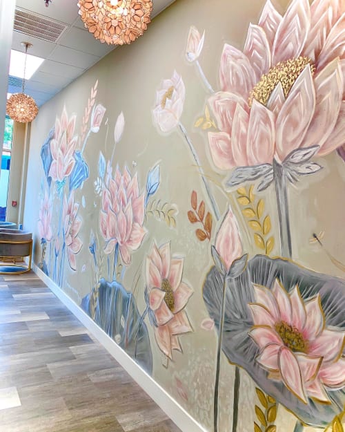 Keep blooming | Murals by Colello Creations | Jessica Elizabeth Skincare in Syracuse