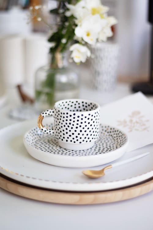 Polka dots Coffe Cup | Cups by Sofia Sustelo