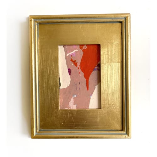 'Passion Play' Framed Mini Painting | Oil And Acrylic Painting in Paintings by Jessalin Beutler