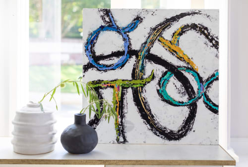 Grammata Agape (Love) | Mixed Media by Theodora Miller | PALETTE HOME in Richmond