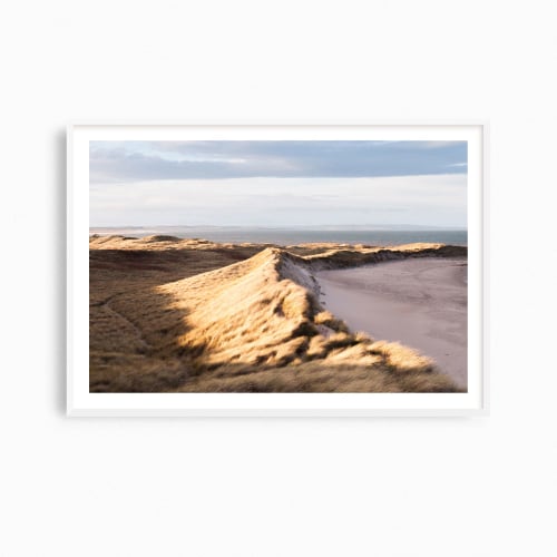 Coastal landscape art, "Dune on Lindisfarne" photograph | Photography by PappasBland