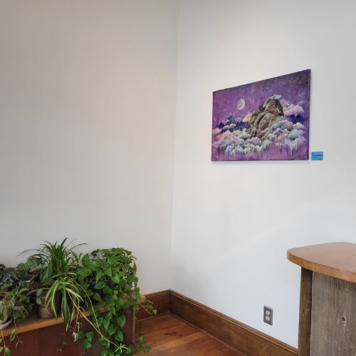 Purple Saddle Mountain | Paintings by Sarah Stivers | Red E Café in Portland