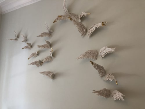 Porcelain Wings | Wall Treatments by Jocelyn Braxton Armstrong