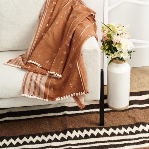 Reyti Organic Cotton Throw | Linens & Bedding by Studio Variously