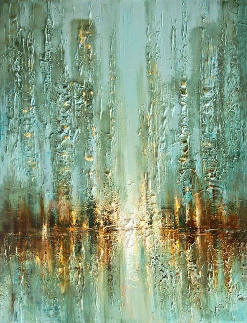 Walking in the Rain | Paintings by Osnat Tzadok