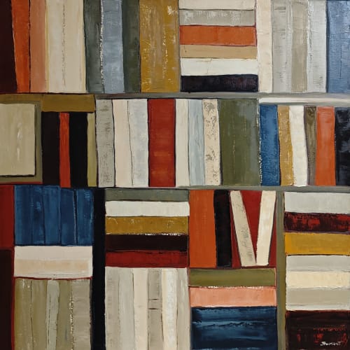 La Géométrie de la Pensée | Oil And Acrylic Painting in Paintings by Sophie DUMONT.