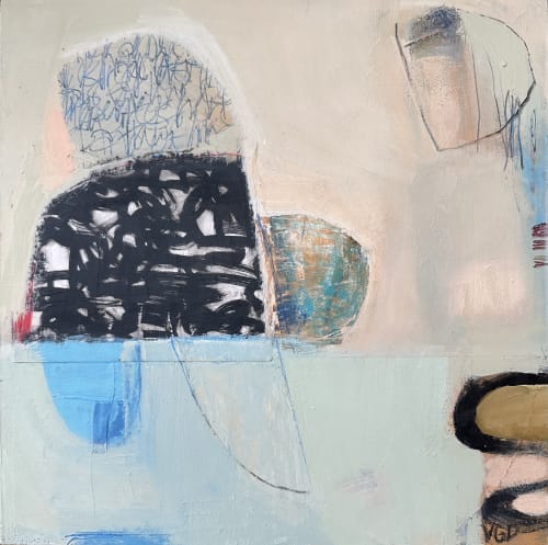 Conversations with the moon | Mixed Media in Paintings by Vikki Drummond