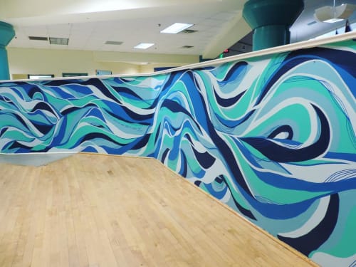Interior Mural | Murals by Shaylen Amanda Broughton | Lucille M. Brown Middle School in Richmond