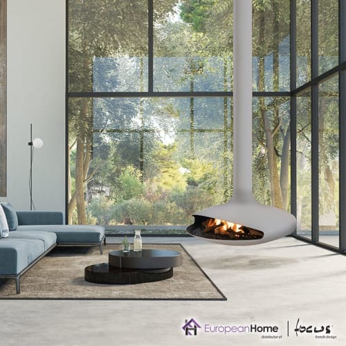 Gyrofocus Gas Suspended Fireplace by European Home | Wescover