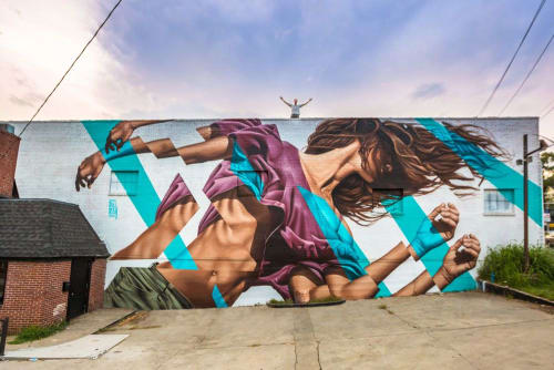 Paris on Ponce Mural | Murals by James Bullough