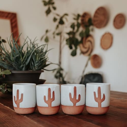 Cactus Tumblers | Cups by Margaret and Beau Ceramics