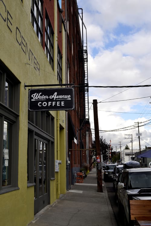 Water Avenue Coffee Sign | Signage by J&S Signs | Water Avenue Coffee in Portland
