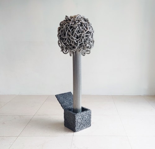 "FLUX - JACK"  sculpture / organic, dynamic, kinetic object | Sculptures by JAN PAUL