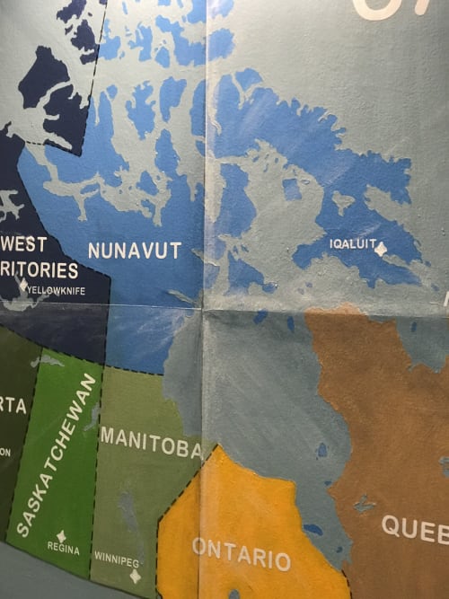 Map of Canada | Paintings by Murals By Marg | Little Pearls Pediatric Dentistry in Toronto