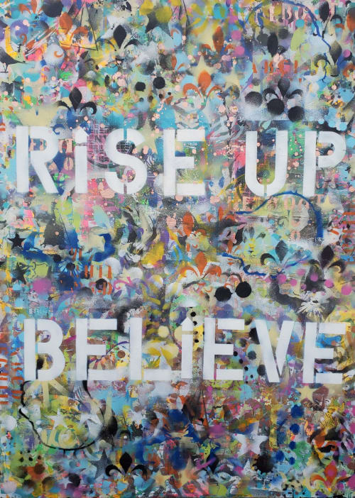 Rise Up & Believe | Oil And Acrylic Painting in Paintings by Sona Fine Art & Design  - SFAD