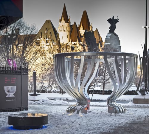 Lord Stanleys Gift Monument | Public Sculptures by Linda Covit | Sparks Street in Ottawa