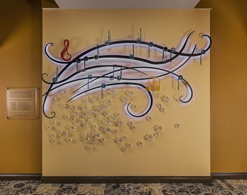 Flagstar Strand Theatre Donor Wall | Wall Sculpture in Wall Hangings by April Wagner, epiphany studios | Flagstar Strand Theatre For The Performing of Arts in Pontiac