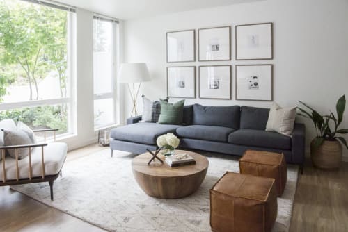 Ottomans | Benches & Ottomans by CB2 | Private Residence, Seattle in Seattle