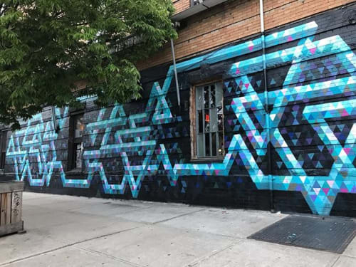 Willoughby Configuration | Street Murals by Chris Soria | Heavy Woods in Brooklyn