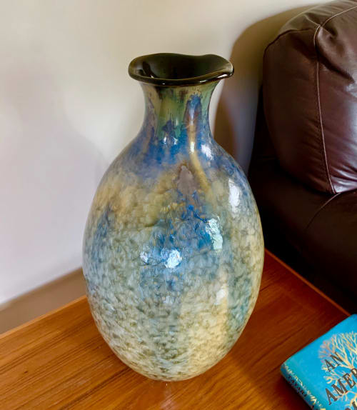Celestial Crystalline Vase | Vases & Vessels by Bikki Stricker