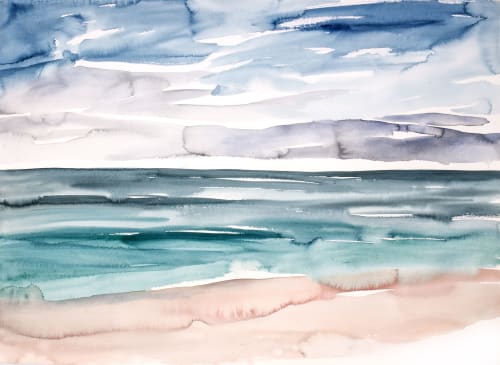 Tide No. 21 : Original Watercolor Painting | Paintings by Elizabeth Becker